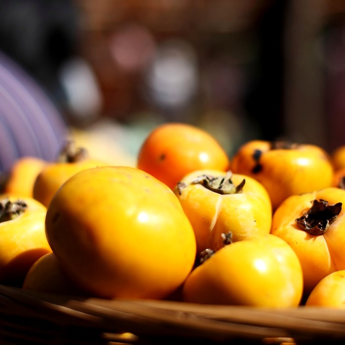 신선한 감 선택