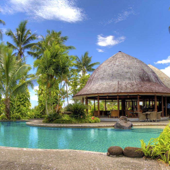 고급 리조트 수영장