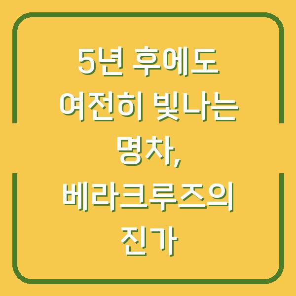 5년 후에도 여전히 빛나는 명차, 베라크루즈의 진가