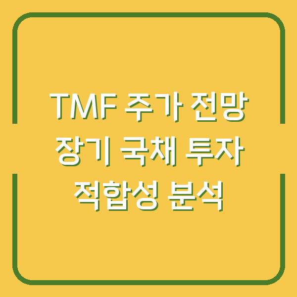 TMF 주가 전망 장기 국채 투자 적합성 분석