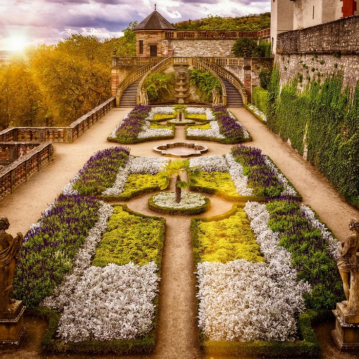 자연 정원 풍경