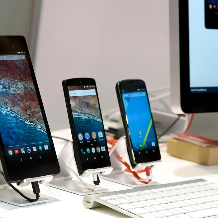 전자 제품 전시