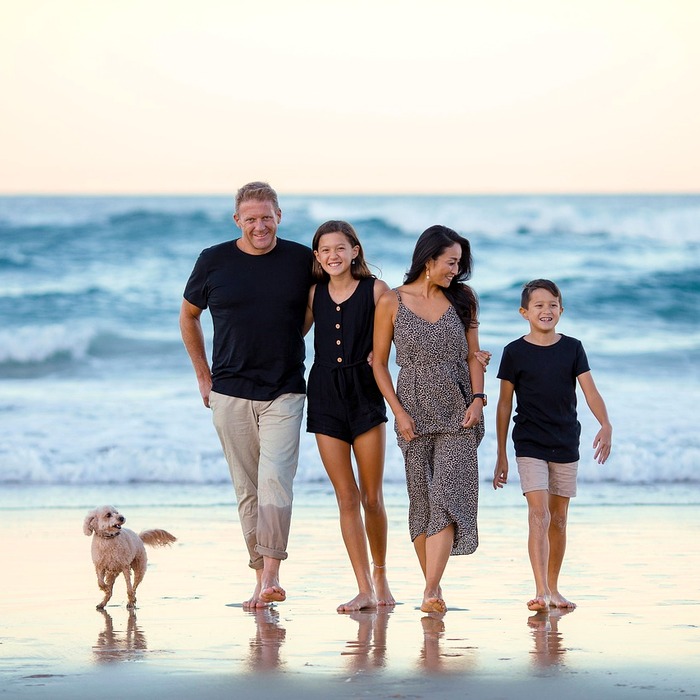 가족 영화 관람