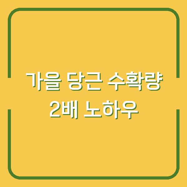 가을 당근, 지금 심으면 수확량 2배? 심는시기부터 수확까지 실전 노하우