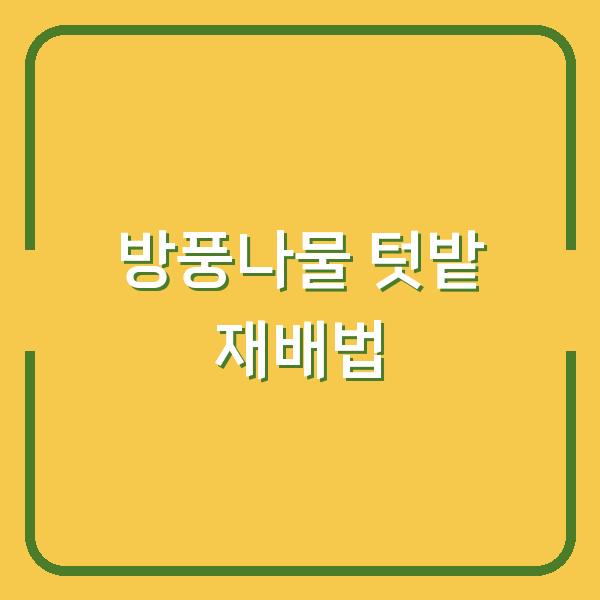 방풍나물 텃밭에서 키워서 1년 내내 먹는 3가지 방법